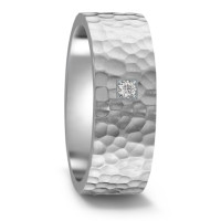 Partnerring Edelstahl Zirkonia-585539
