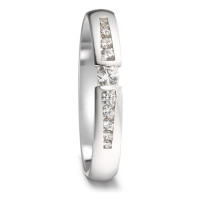 Partnerring 750/18 K Weissgold Diamant 0.25 ct, 11 Steine, w-si-585644