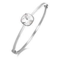 Armreif Edelstahl Zirkonia weiss 60 cm Ø50 mm-586045