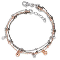 Armband Silber tricolor 16-18 cm verstellbar-586570