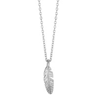 Collier Silber Zirkonia rhodiniert Feder 40-44 cm verstellbar-586756