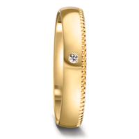 Partnerring 750/18 K Gelbgold Diamant weiss, 0.02 ct, tw-vsi-586916