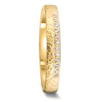 Partnerring 750/18 K Gelbgold Diamant 0.06 ct, 12 Steine, tw-vsi