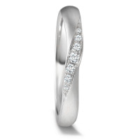 Partnerring 950 Platin Diamant 0.08 ct, 7 Steine, tw-vsi-586949