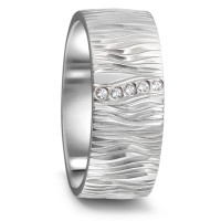 Partnerring Titan Zirkonia 5 Steine-587054