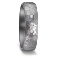 Partnerring 999 Tantal Diamant 0.03 ct, 3 Steine, w-si-587206