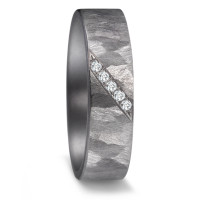 Partnerring 999 Tantal Diamant 0.05 ct, 5 Steine, w-si-587208