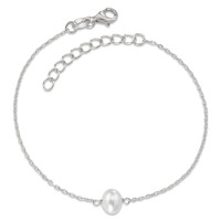 Armband Silber rhodiniert Süsswasserzuchtperle 16-19 cm verstellbar-588336