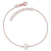 Armband Silber rosé vergoldet Süsswasserzuchtperle 16-19 cm verstellbar-588337