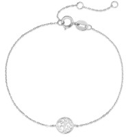 Armband 375/9 K Weissgold Lebensbaum 15-18 cm verstellbar-588803