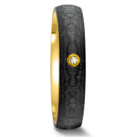 Partnerring 585/14 K Gelbgold, Carbon Diamant 0.015 ct, tw-si-588913