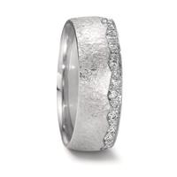 Partnerring 750/18 K Weissgold Diamant 0.215 ct, 22 Steine, tw-vsi-589532
