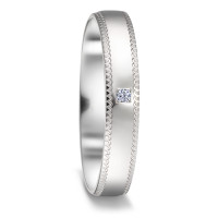 Partnerring 585/14 K Weissgold Diamant 0.015 ct, w-si-589590