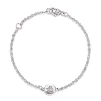 Gravurarmband Silber rhodiniert Schutzengel 12-14 cm verstellbar Ø6 mm-590084