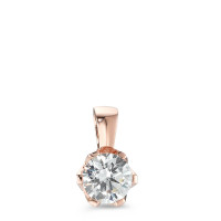 Anhänger Silber Zirkonia rosé vergoldet Ø7 mm-591176