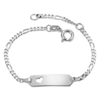 Gravurarmband Silber rhodiniert 12-14 cm verstellbar-591654