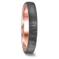 Partnerring 585/14 K Rotgold, Carbon-591742