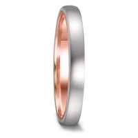 Partnerring Edelstahl, 585/14 K Rotgold-591765