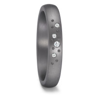 Partnerring 999 Tantal Diamant 0.027 ct, 4 Steine, w-si-591777