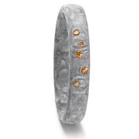 Partnerring Carbon Diamant cognac, 0.07 ct, 5 Steine-592129