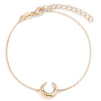 Armband Silber gelb vergoldet Mond 16-19 cm verstellbar-592776