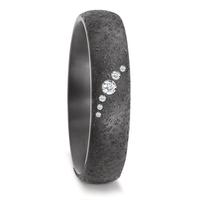 Partnerring 999 Tantal Diamant 0.032 ct, 6 Steine, tw-si-593104