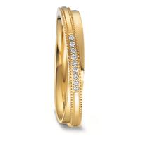 Partnerring 750/18 K Gelbgold Diamant 0.045 ct, 9 Steine, w-si-593121