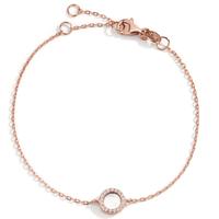 Armband Silber Zirkonia rosé vergoldet 16-19 cm verstellbar-593567