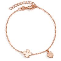 Armband Silber rosé vergoldet Kleeblatt 16-19 cm verstellbar-593608