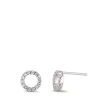 Ohrstecker Silber Zirkonia rhodiniert Ø8 mm-593826