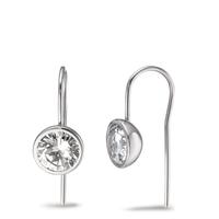 Ohrhänger Joy Edelstahl mit Crystal White Zirkonia, Ø9.5mm-593936