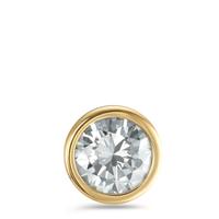 Anhänger Joy Gold aus Edelstahl mit Crystal White Zirkonia, Ø13mm-594049