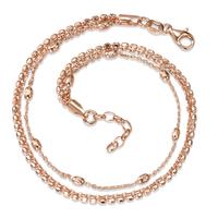 Fusskettchen Silber rosé vergoldet 23-25 cm verstellbar-594338