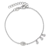 Armband Silber Zirkonia rhodiniert 16-18.5 cm verstellbar-594396