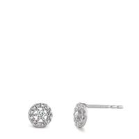Ohrstecker 375/9 K Weissgold Zirkonia 2 Steine Ø5.5 mm-594865