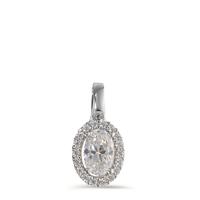 Anhänger 375/9 K Weissgold Zirkonia-594898