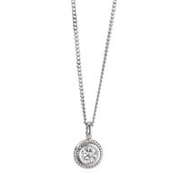 Collier 750/18 K Weissgold Diamant 0.10 ct, Brillantschliff, w-si 40-42 cm verstellbar Ø5.5 mm-594940