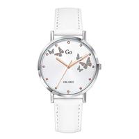 Uhr Edelstahl, Metall Zirkonia Schmetterling Ø34 mm-595852
