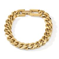Armband Edelstahl gelb IP beschichtet 20.5-22 cm verstellbar-596795