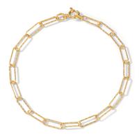 Armband Silber gelb vergoldet 19 cm-596858