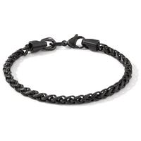 Armband Trill Ultra Black aus Edelstahl 21 cm Ø 4,5 mm