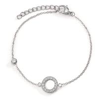 Armband Edelstahl Zirkonia 16-19 cm verstellbar-597198