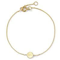 Armband 585/14 K Gelbgold Infinity 17-19 cm verstellbar