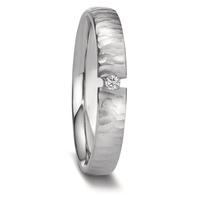 Partnerring Edelstahl Diamant 0.03 ct, w-si-597528
