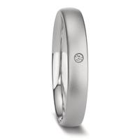 Partnerring Edelstahl Diamant 0.02 ct, w-si-597530