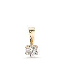 Anhänger 750/18 K Gelbgold Diamant 0.05 ct, w-si bicolor Ø4 mm-597577