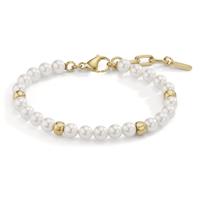 Armband Arya Gold aus Edelstahl mit Muschelperlen, verstellbar 17.5-21.5 cm, Ø6mm-597855