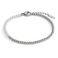 Armband Miyako aus Edelstahl mit weissen Muschelperlen, 17,5- 19,5cm verstellbar Ø3mm-597879