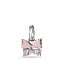 Anhänger Silber Zirkonia 2 Steine rhodiniert Schmetterling-598282
