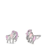 Ohrstecker Silber rhodiniert Einhorn Ø8 mm-598288